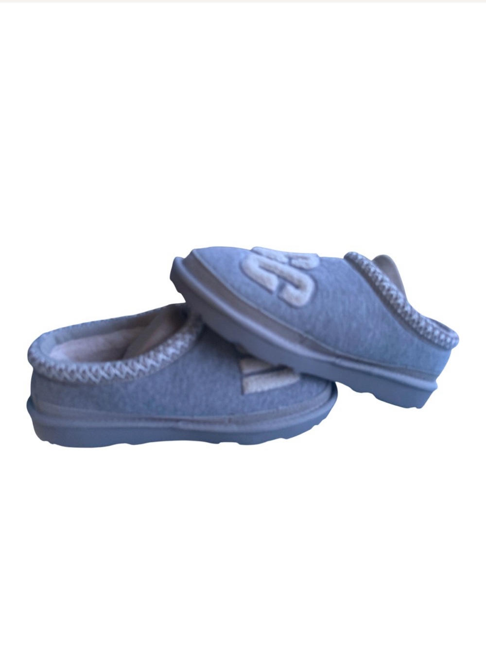 UGG Kids gray Slip-On Cozy Slippers